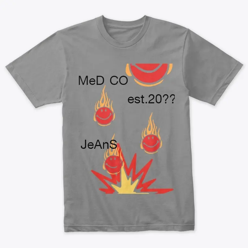 MeD JeAnS Flame Blast Tee